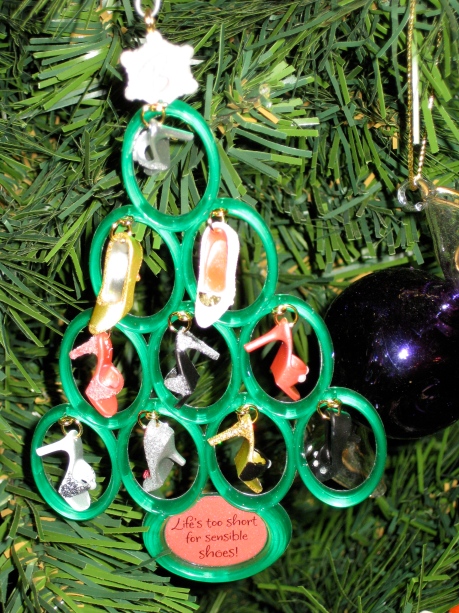 Christmas tree with shoes